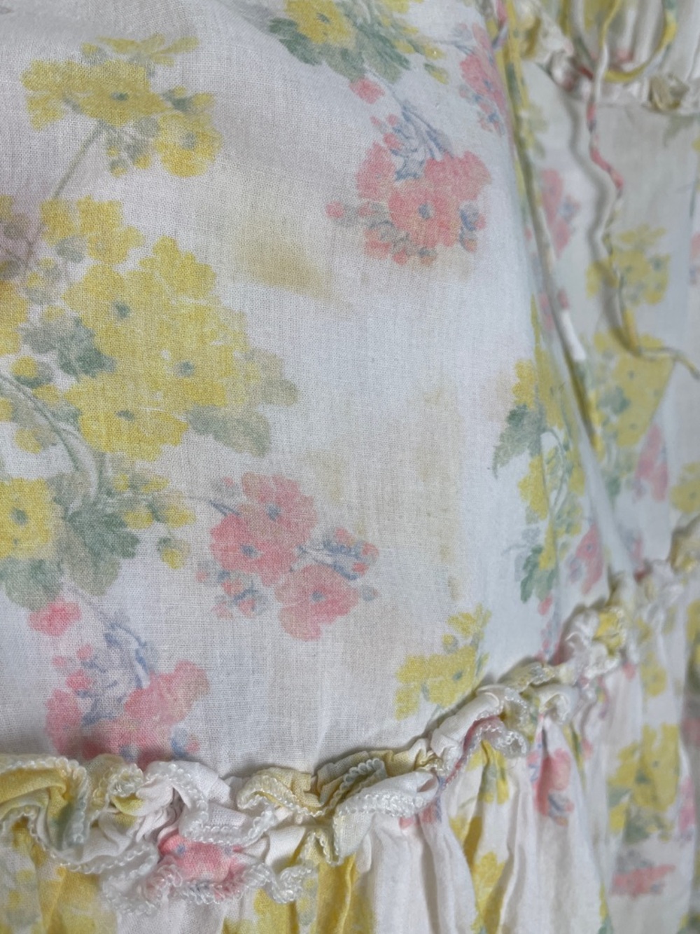 LoveShackFancy Frista Sherbert Sunrise Cotton Floral Mini Dress Size M - Picture 7 of 9